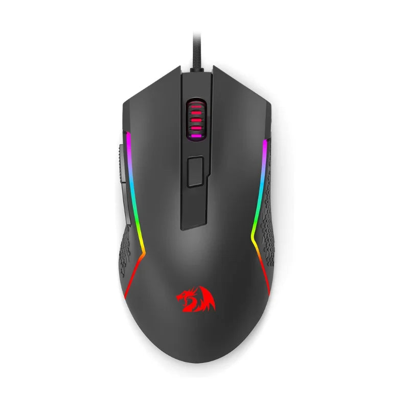 Redragon M616 RGB Gaming 10000 DPI Wired Optical 6 Programmable Buttons 8 Backlit Modes Software Supports DIY Keybinds Mouse